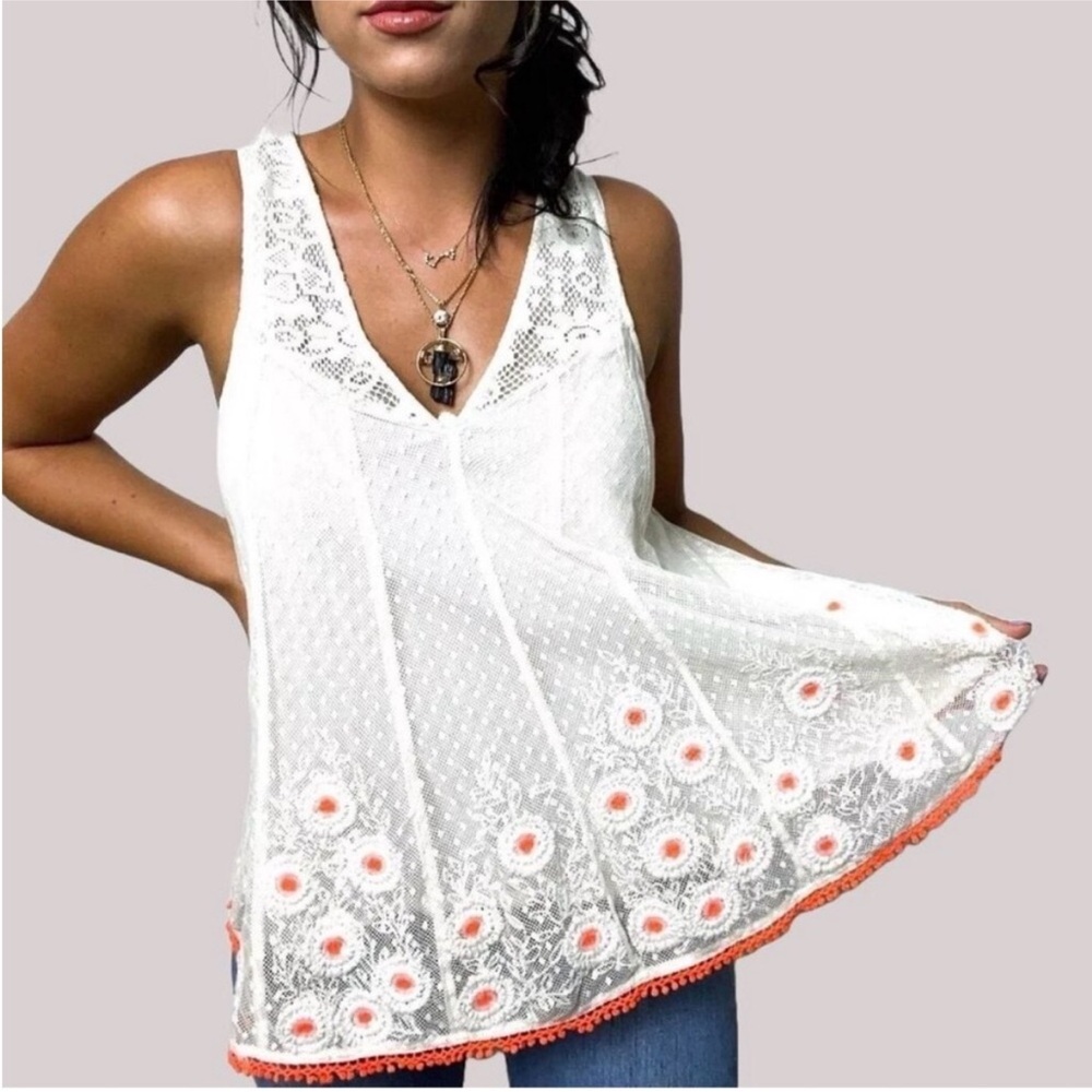 Anthropologie Daisy Field Tank Top by Vanessa Virginia